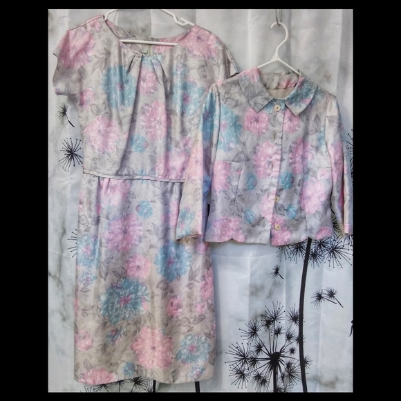 Vintage Hand made Brides Maid Dress with Matching Jacket - Picture 2 of 11